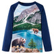 Vidaxl kindershirt met lange mouwen 116 marineblauw