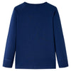 VidaXL Kindershirt met lange mouwen 140 marineblauw