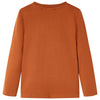 VidaXL Kindershirt met lange mouwen 140 oranjebruin