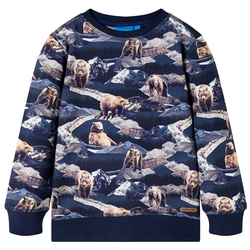 Vidaxl kindertrui 128 marineblauw