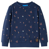 Vidaxl kindertrui 116 gemêleerd marineblauw - afbeelding 1