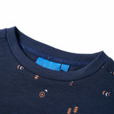 Vidaxl kindertrui 116 gemêleerd marineblauw - afbeelding 3