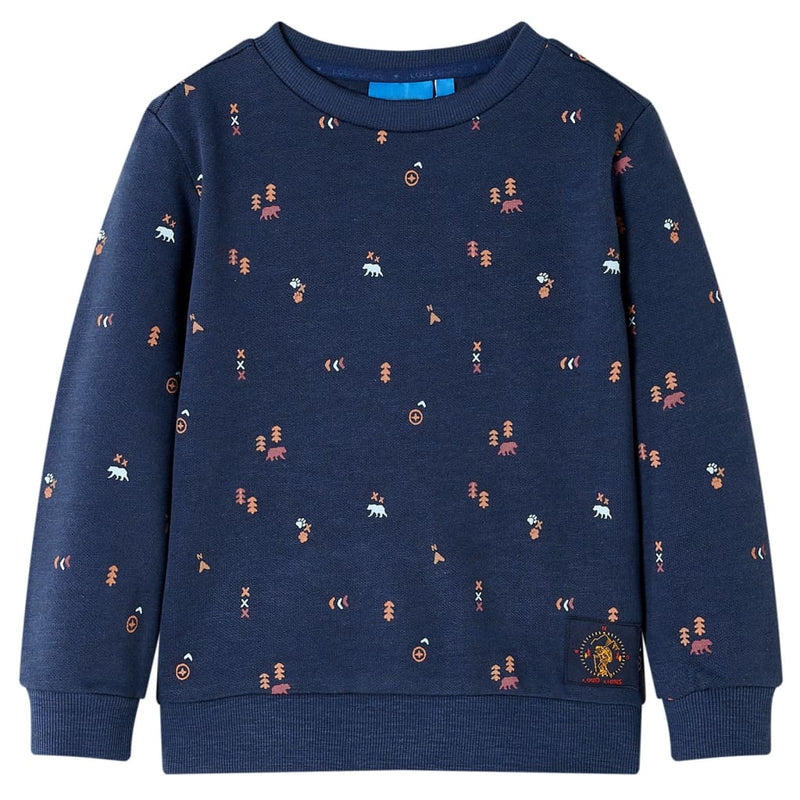 Vidaxl kindertrui 128 gemêleerd marineblauw