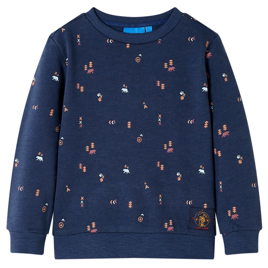 Vidaxl kindertrui 128 gemêleerd marineblauw