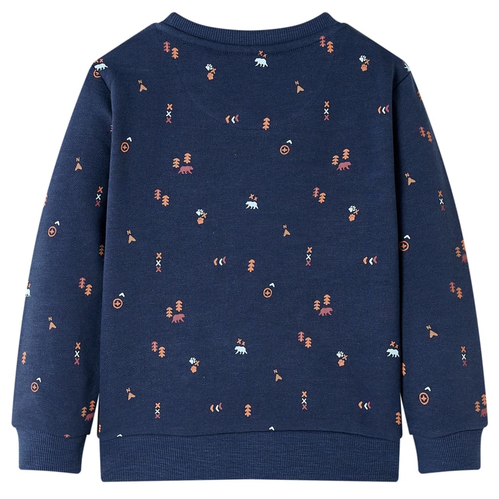 Vidaxl kindertrui 128 gemêleerd marineblauw