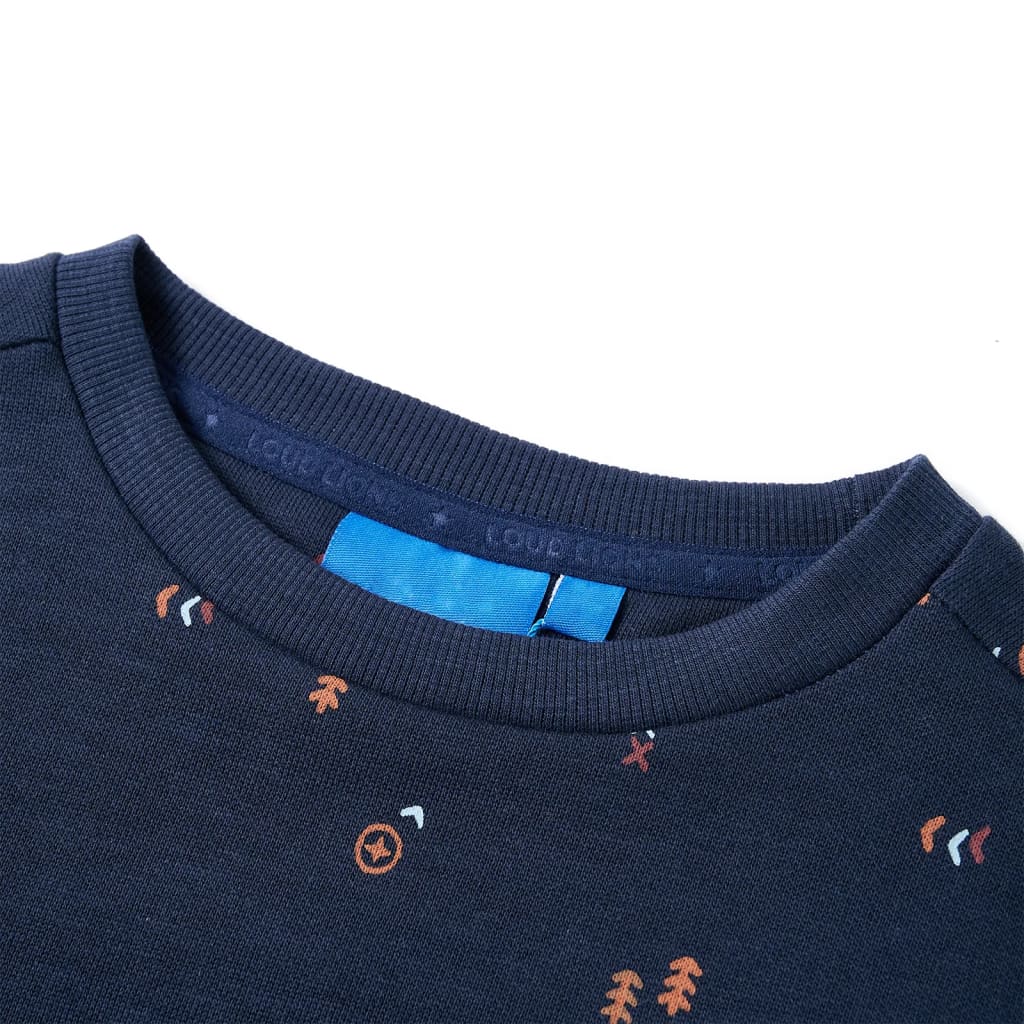 Vidaxl kindertrui 128 gemêleerd marineblauw