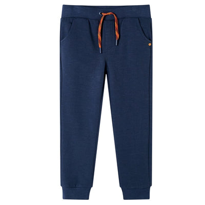 VidaXL Kinderjoggingbroek 104 gemêleerd marineblauw