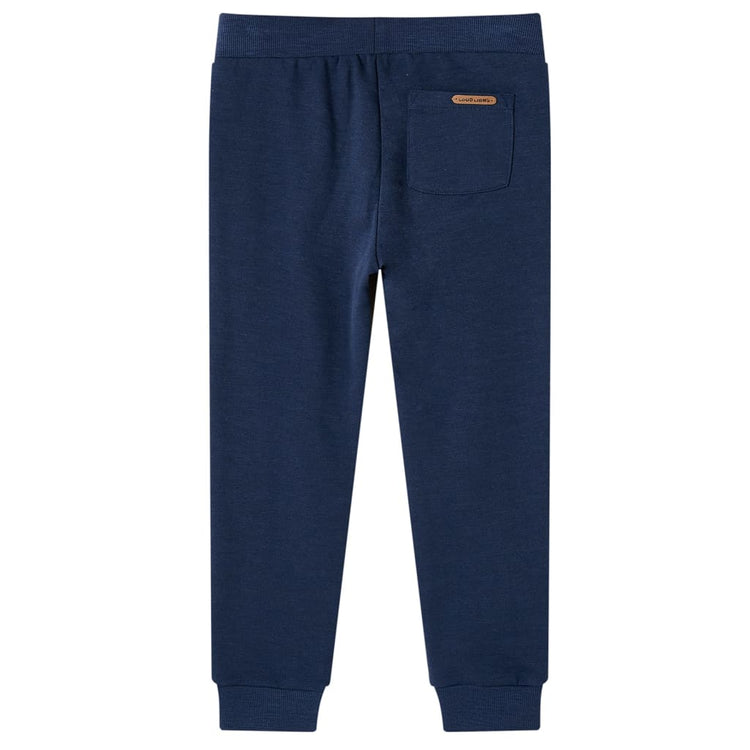 Vidaxl kinderjoggingbroek 104 gemêleerd marineblauw