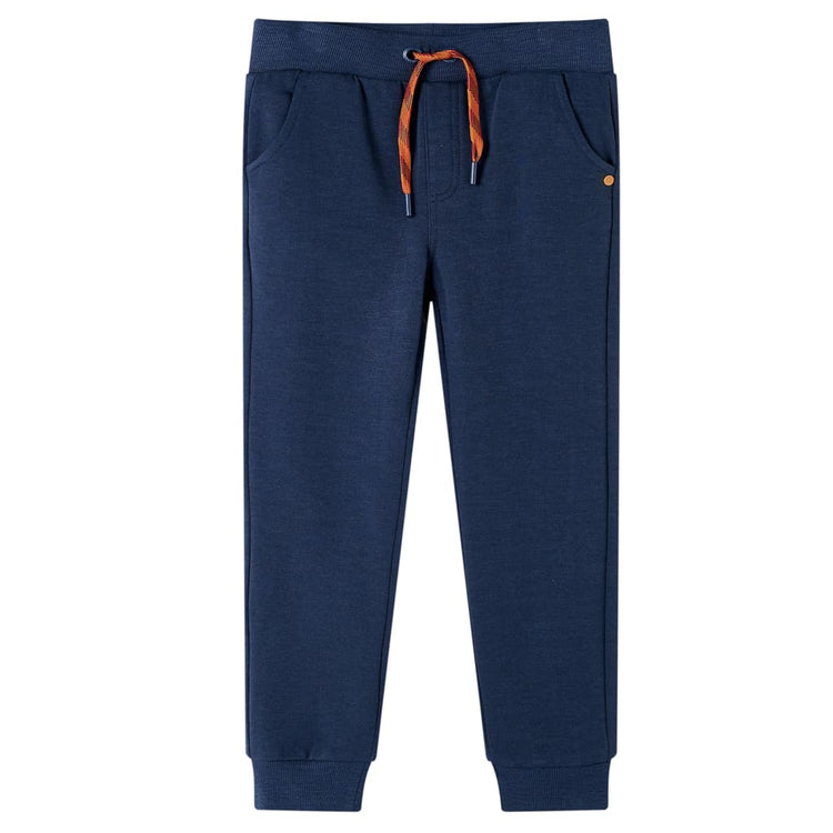 Vidaxl kinderjoggingbroek 128 gemêleerd marineblauw