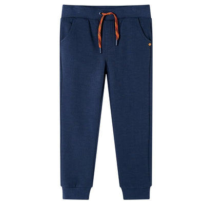 VidaXL Kinderjoggingbroek 140 gemêleerd marineblauw