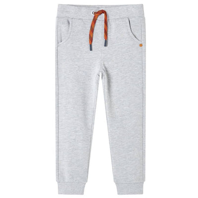 VidaXL Kinderjoggingbroek 104 gemêleerd grijs