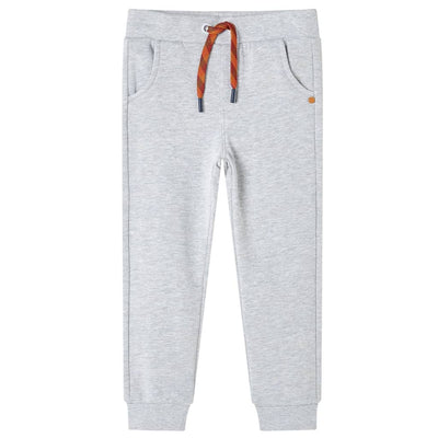 VidaXL Kinderjoggingbroek 116 gemêleerd grijs