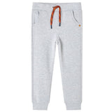 Vidaxl kinderjoggingbroek 128 gemêleerd grijs - afbeelding 1