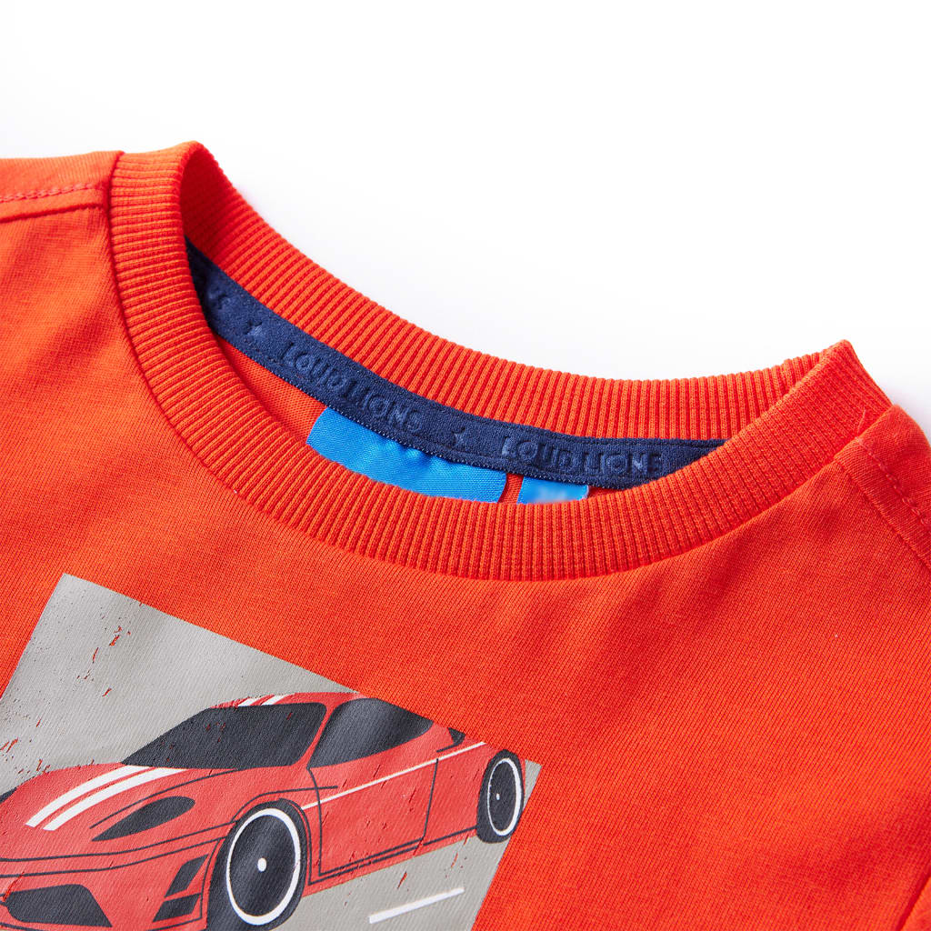 Vidaxl kindershirt met lange mouwen 116 felroranje