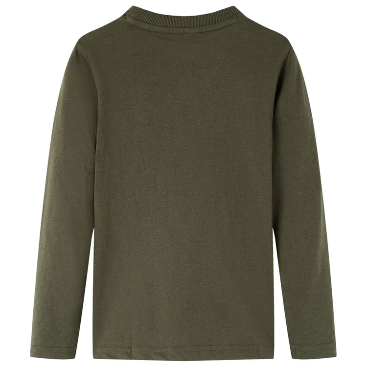 Vidaxl kindershirt met lange mouwen 104 kakikleurig