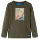 Vidaxl kindershirt met lange mouwen 128 kakikleurig