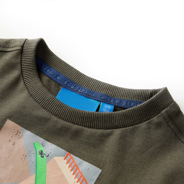 Vidaxl kindershirt met lange mouwen 128 kakikleurig