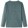Vidaxl kindershirt met lange mouwen 104 gemêleerd donkergroen
