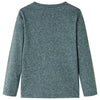 Vidaxl kindershirt met lange mouwen 116 gemêleerd donkergroen