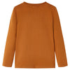 VidaXL Kindershirt met lange mouwen 92 cognackleurig