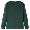 Vidaxl kindershirt met lange mouwen 116 donkergroen