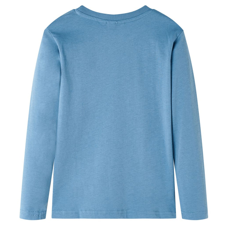 Vidaxl kindershirt met lange mouwen 116 medium blauw
