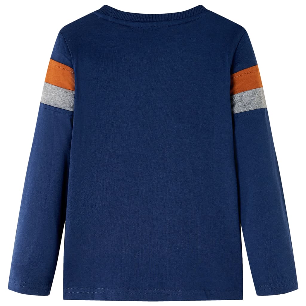 VidaXL Kindershirt met lange mouwen 104 marineblauw