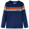 Vidaxl kindershirt met lange mouwen 116 marineblauw