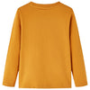 Vidaxl kindershirt met lange mouwen 104 donkerokerkleurig