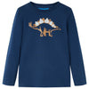 VidaXL Kindershirt met lange mouwen 128 marineblauw