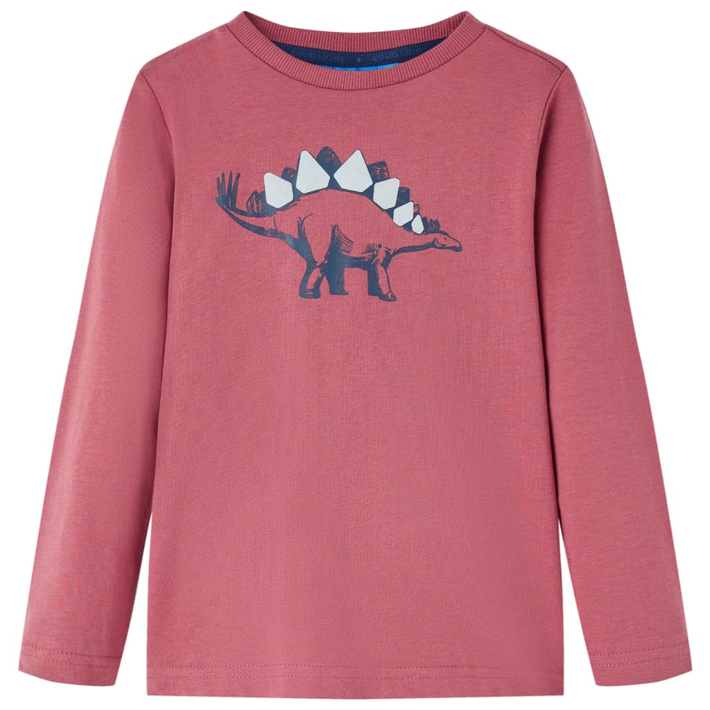 VidaXL Kindershirt met lange mouwen 104 donkerrood