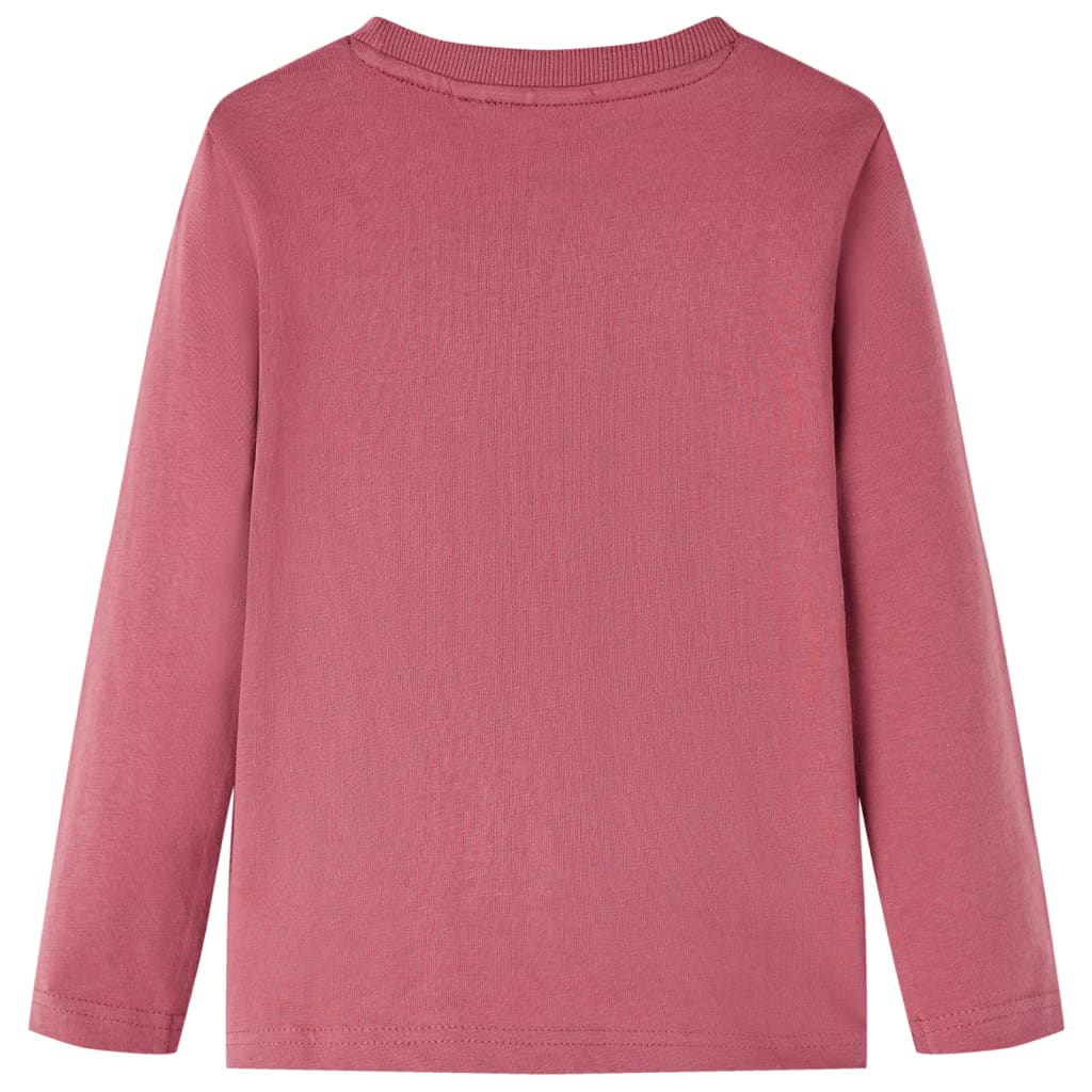 Vidaxl kindershirt met lange mouwen 104 donkerrood