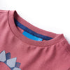 Vidaxl kindershirt met lange mouwen 104 donkerrood