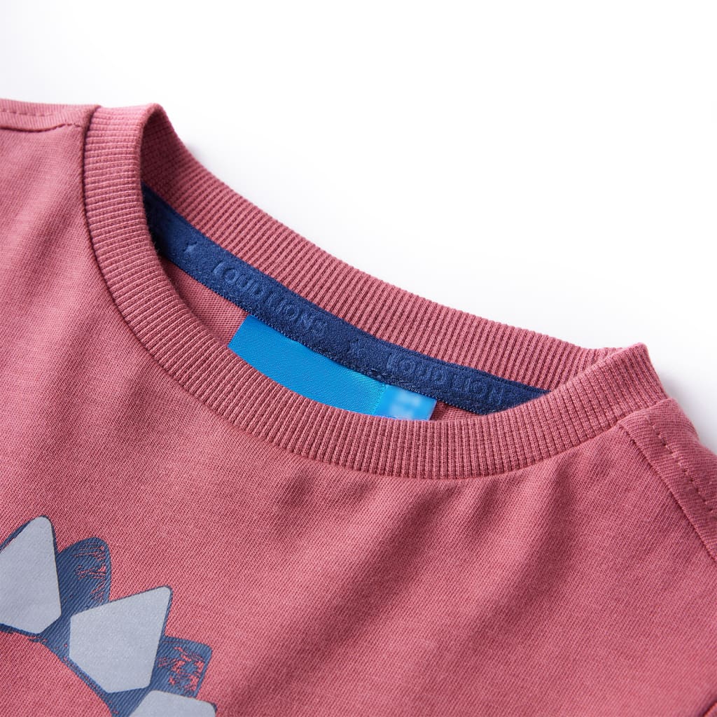 Vidaxl kindershirt met lange mouwen 116 donkerrood