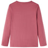 Vidaxl kindershirt met lange mouwen 140 donkerrood