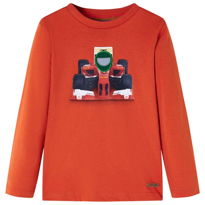 VidaXL Kindershirt met lange mouwen 92 oranje