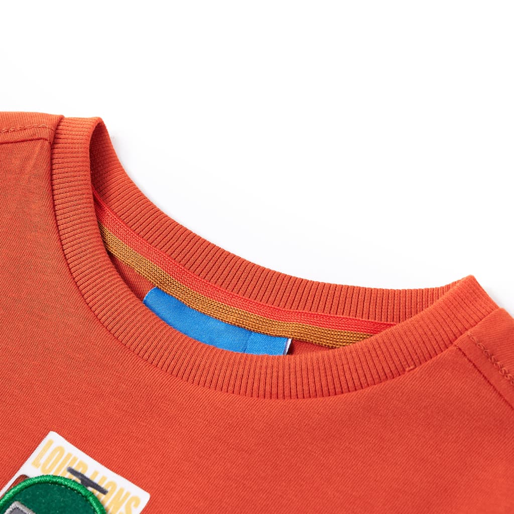 VidaXL Kindershirt met lange mouwen 92 oranje