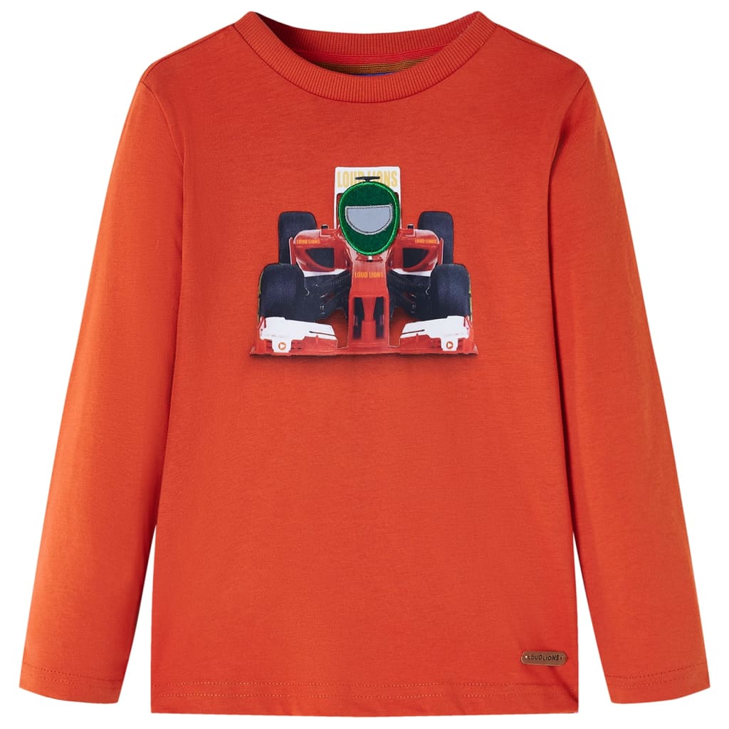 VidaXL Kindershirt met lange mouwen 104 oranje