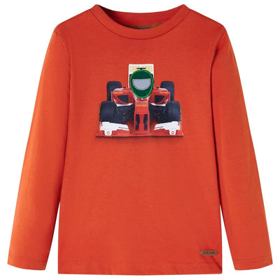 VidaXL Kindershirt met lange mouwen 116 oranje