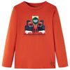 VidaXL Kindershirt met lange mouwen 128 oranje