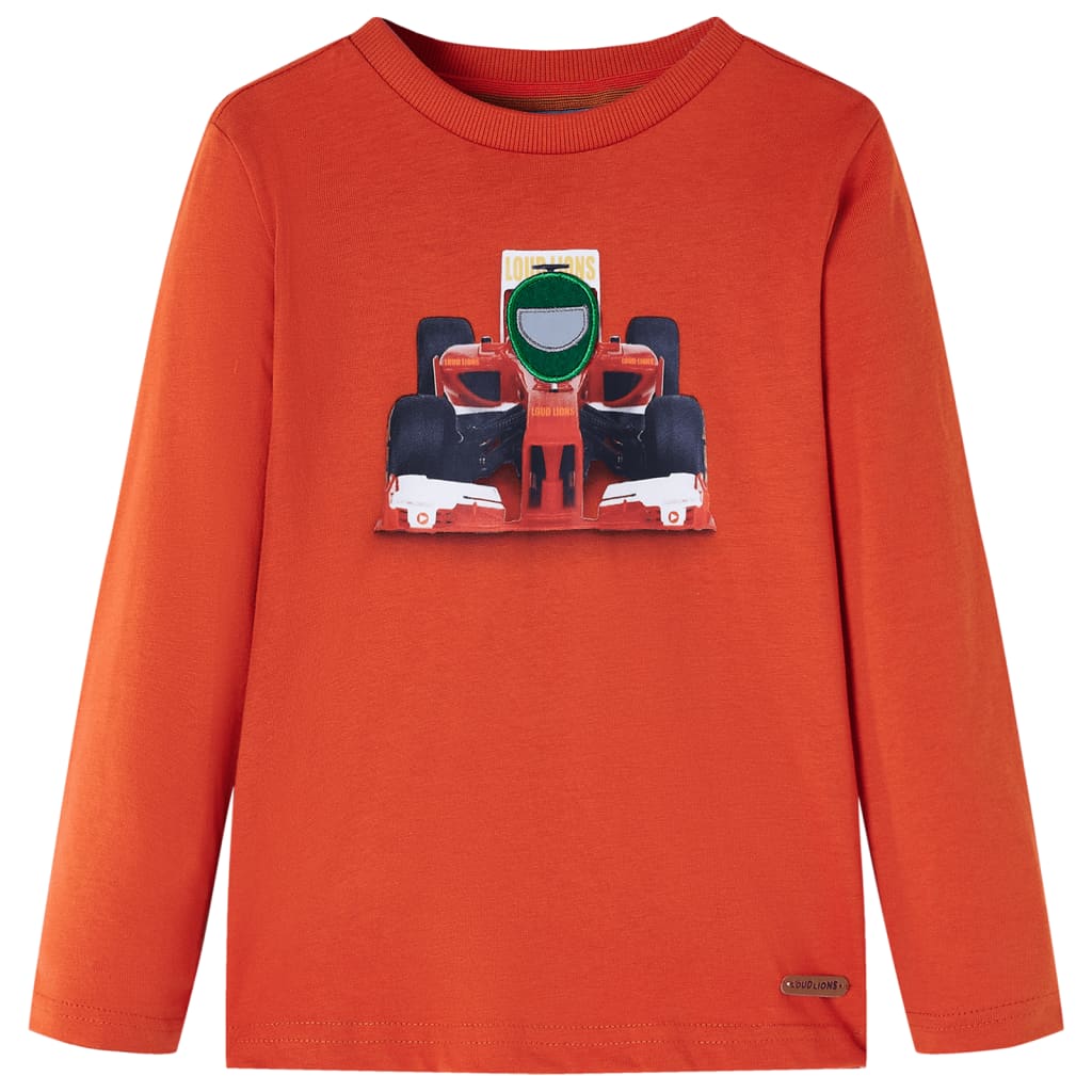 VidaXL Kindershirt met lange mouwen 140 oranje