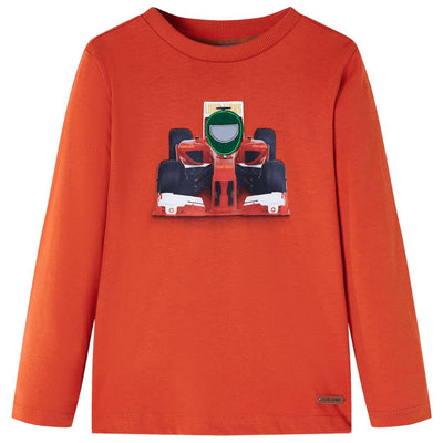 VidaXL Kindershirt met lange mouwen 140 oranje