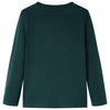 VidaXL Kindershirt met lange mouwen 92 donkergroen