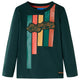Vidaxl kindershirt met lange mouwen 104 donkergroen