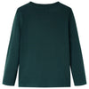 VidaXL Kindershirt met lange mouwen 128 donkergroen