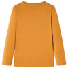 VidaXL Kindershirt met lange mouwen 140 donkerokerkleurig