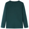 VidaXL Kindershirt met lange mouwen 92 donkergroen