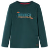 Vidaxl kindershirt met lange mouwen 104 donkergroen