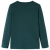 Vidaxl kindershirt met lange mouwen 116 donkergroen