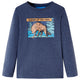 Vidaxl kindershirt met lange mouwen 128 gemêleerd donkerblauw